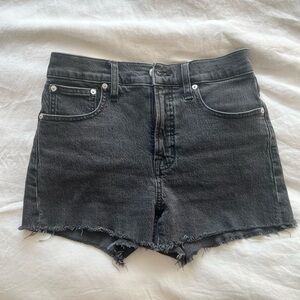 Madewell Black Denim Jean Shorts